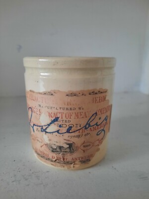 antiker Confit Pot Keramik Vorratstopf Senftöpfchen Töpfchen Shabby Küche