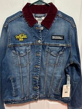 Rock N Roll Original Denim Jacket With Corduroy Collar - Jordache Vintage Size M