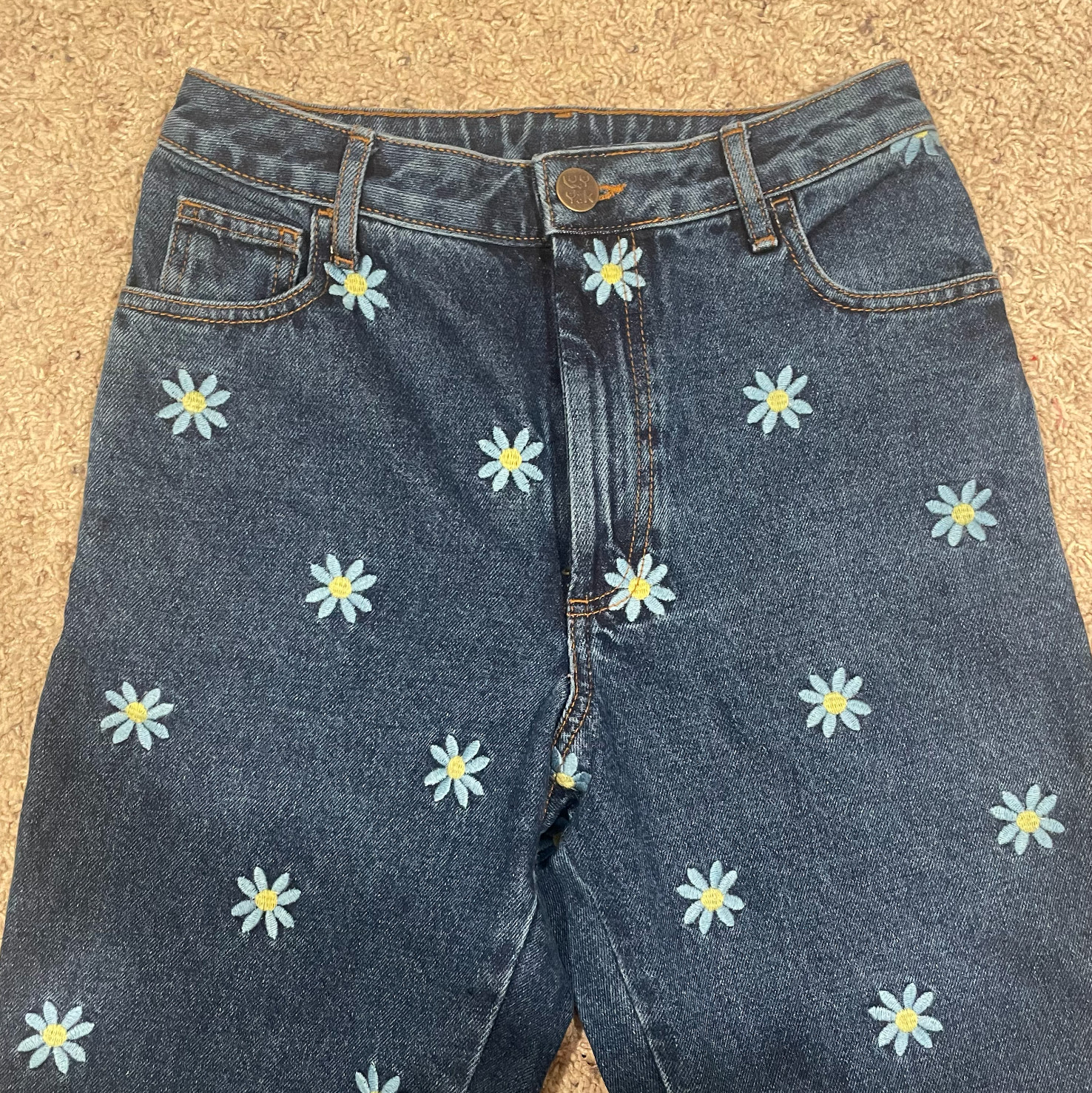 Lucy & Yak Embroidered Daisy-Mae Dana Mom Jeans Size 26 NWT image 8