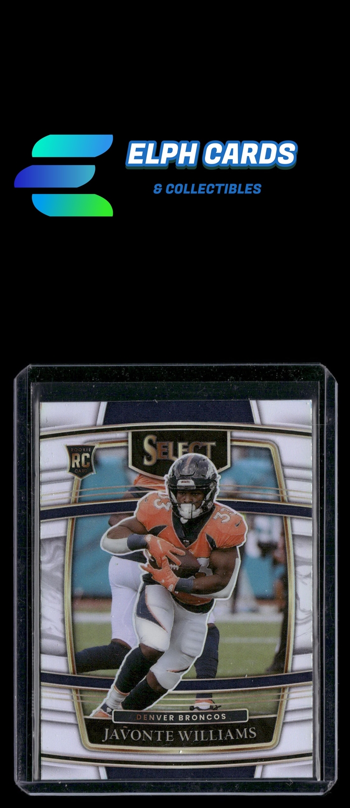 2021 Panini Select #57 Javonte Williams Silver Prizm