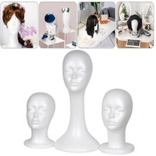 Mannequin Display Neck Head Polystyrene Foam Male Female Swan Unisex Neck Stand,