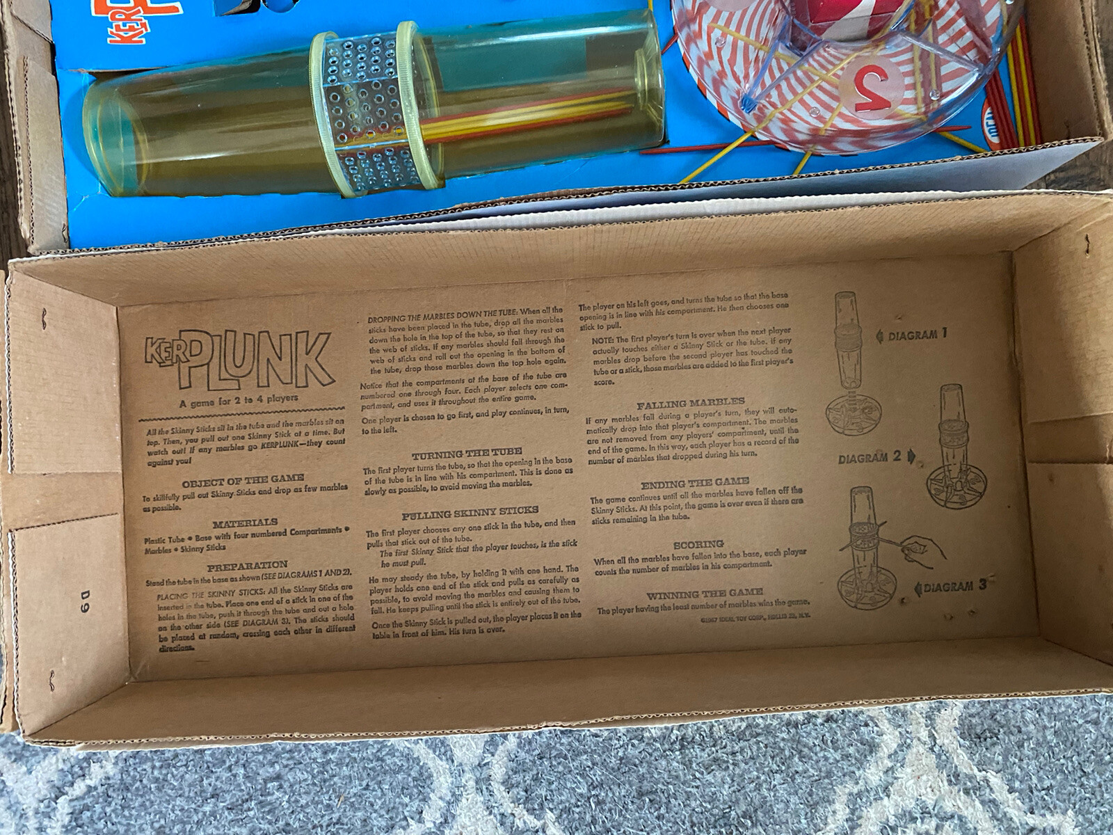 Kerplunk Board Skill Game 1967 Ideal Incomplete 1970s Vintage Original for  sale online | eBay