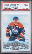 Connor McDavid 2017 Tim Hortons Clear Cut Phenoms #CCP1 PSA 9 Oilers Acetate UD