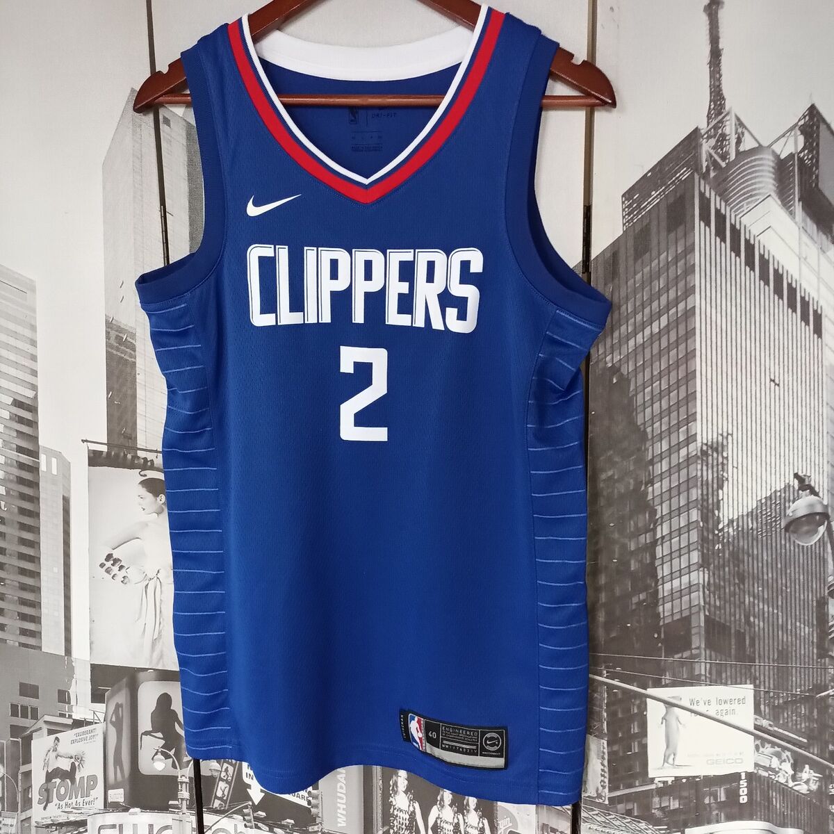Nike NBA LA Clippers Kawhi Leonard Blue Swingman Jersey Size Nike NBA LA Clippers Kawhi Leonard Blue Swingman Jersey Size