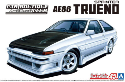 Toyota Sprinter Trueno AE86 Car Boutique Club 1:24 Model Kit Aoshima 058633