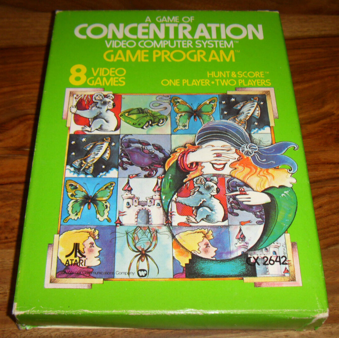 EDITION ITALIENNE A game of Concentration - en boite et livret - Atari 2600