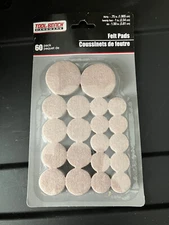 TOOL BENCH FELT PADS PAD HARDWARE *PACK OF 60* VARIOUS SIZES FURNITURE BRAND NEW