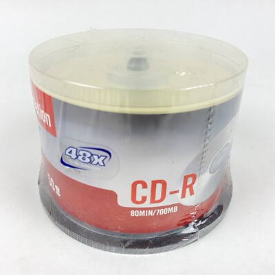 50 Pack Imation CD-R 48 X 700MB/80Min Blank Media Recordable Discs NEW