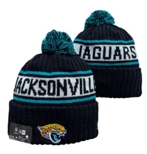 NFL 2024 Jacksonville Jaguars NEW ERA SIDELINE ON FIELD SPORT KNIT Beanie POM