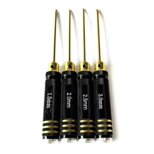 RC Tools 4 pcs hex screw driver set titanium plating hardened 1.5 2.0 2.5 3.0mm