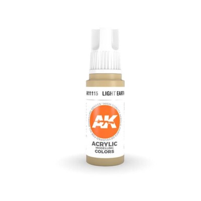AK Interactive 17ml Bottle Light Earth 3rd Gen Acrylic Paint AK11115