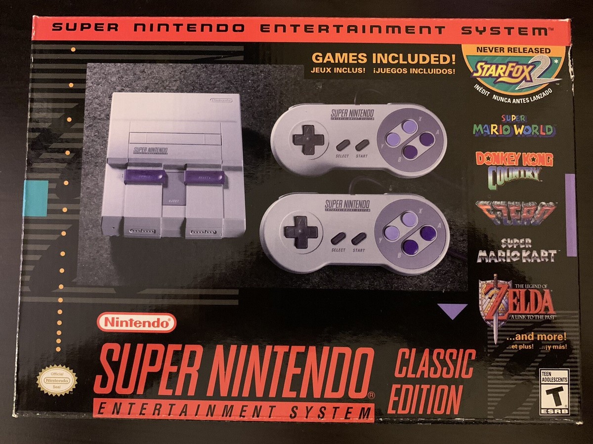 Super Nintendo Entertainment System Classic Edition SNES CIB