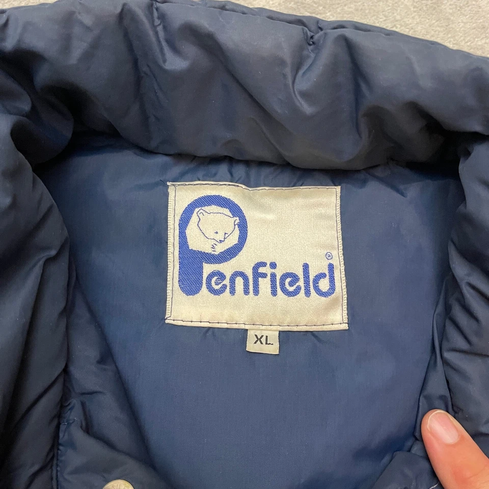 Chaleco acolchado azul vintage Penfield hecho en EE. UU. talla XL Foto 4 de 4