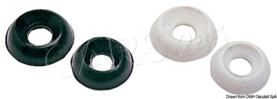 OSCULATI Unterlegscheibe gewölbt aus Nylon schwarz 5 mm