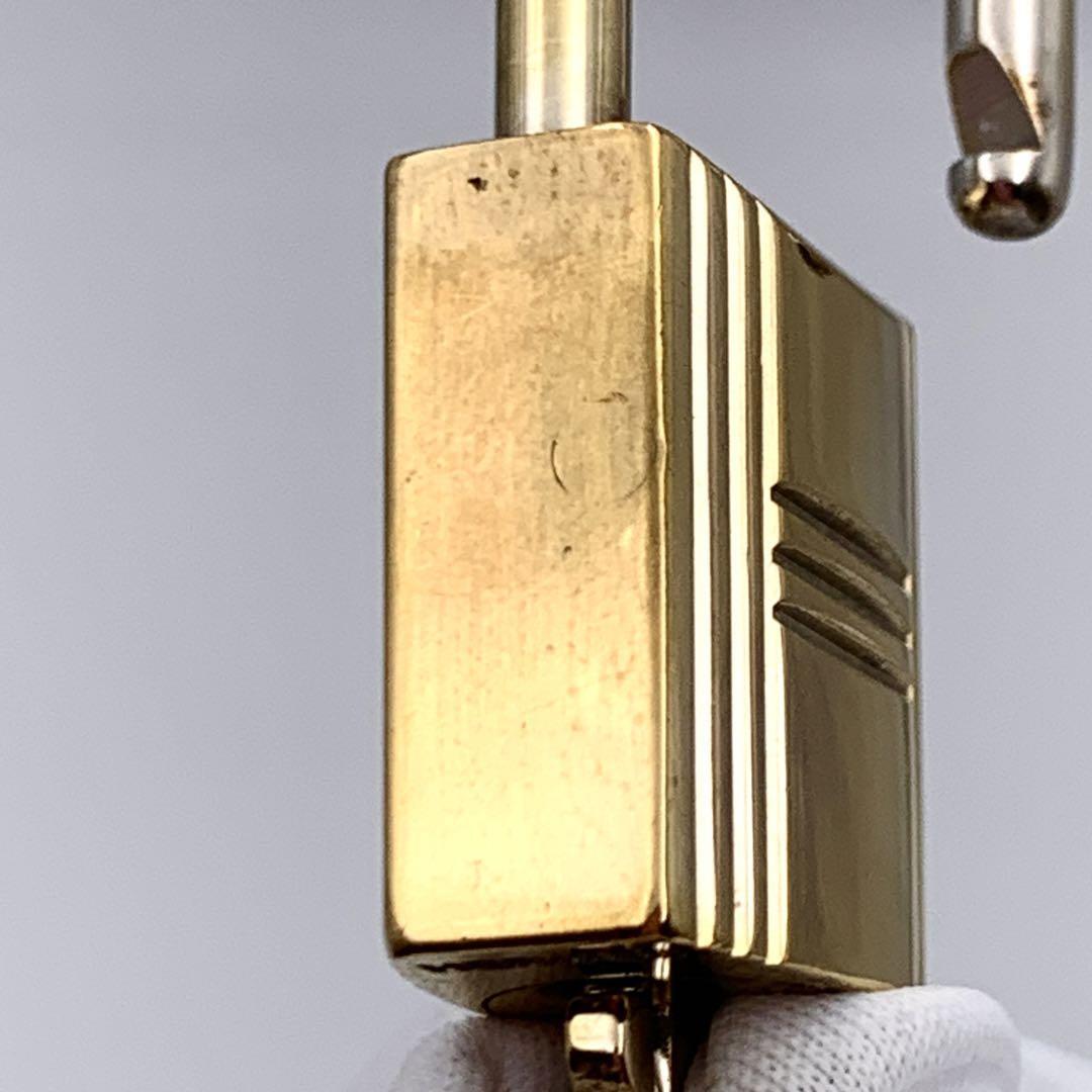 HERMES Set of Padlock & Key Cadena Gold Charm Japan Number HERMES Set of Padlock & Key Cadena Gold Charm Japan Number