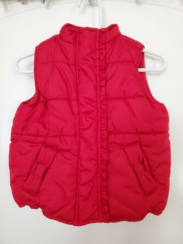 Crazy 8 Red Vest Sleeveless Jacket 12-24 Months EUC