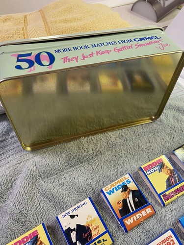 CAMEL LIGHTS TIN FROM 1992 INCLUDES BOOKS OF MATCHES has 34 books ~ Joe Camel - Picture 7 of 7