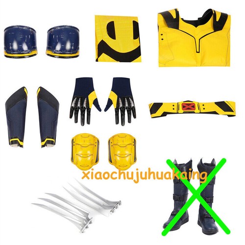 Deadpool 3 James Howlett Logan Cosplay Costume Wolverine Outfit With Armor - Picture 23 of 28