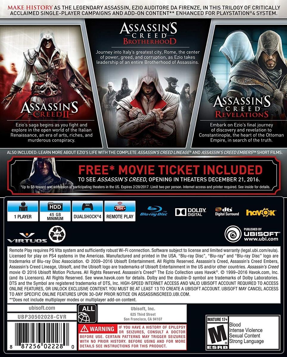 Assassin's Creed 2 - Ezio's Trilogy Alternative Poster