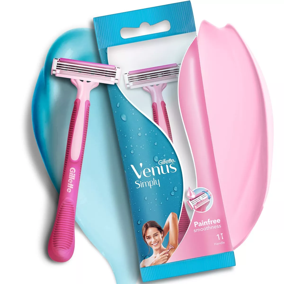 Gillette Venus Razor Pack of 1 Pink Razor for Women