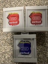 Lot Of Three Heyday Earbud Case Covers Red  Blue AirPod Gen1  Gen2