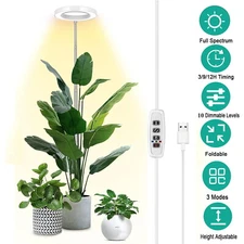 4 Head LED Grow Light with Stand for Indoor Plants Full Spectrum Plant Grow Lamp