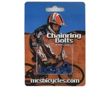 MCS ALLOY CHAINRING BOLT FOR SINGLE CHAINRING BMX BLUE