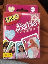 New UNO Barbie the Movie Theme Card Game Mattel