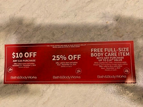 Bath and Body Works Coupons: 25% off, 10 off 35, Full Size Body Care ...