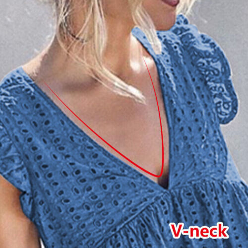 Cotton Women Sleeveless Short Dress Summer California Romper Pleated Skirt S~3XL - Picture 12 of 23