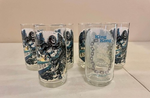 Juego de 6 vasos de colección King Kong Coca Cola de coleccionista - Imagen 4 de 6