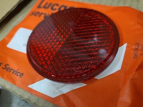Genuine NOS Lucas 3158 2515 Grade Commercial Vehicle Red 3" Reflector, 575863 - Picture 2 of 10