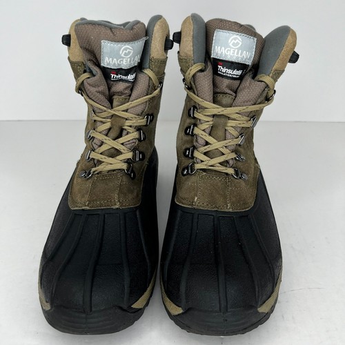 Magellan Outdoors Mens FWMFFS4003 Thinsulate Suede Leather Size 9 Duck Boots - Picture 3 of 10