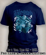 Blessed Angel  Big Tall Streetwear Tee to Match  Jordan 11 Low Diffused Blue