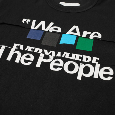 ⭐極美品⭐サカイ　We Are The People Tシャツ ホワイト　ZIP ⭐極美品⭐サカイ We Are The People Tシャツ ホワイト ZIP