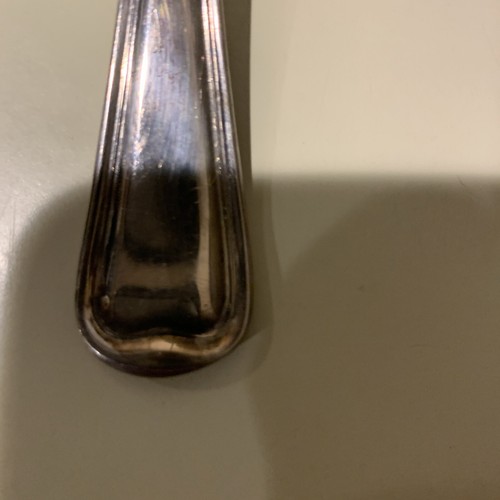 Gorham Old French Serving Spoon Silver Plate 117 EP Anchor Scalloped Fluted - Picture 4 of 4