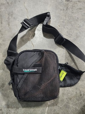 Vintage Case Logic Portable Black CD Case Bag Hip Waist Belt Fanny Pack Discman