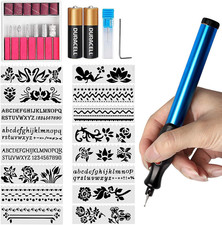 DIY Pen Electric Engraving Tools for Jewellery Making,Metal Glass with Replaceab