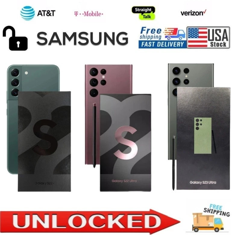 NEW Samsung Galaxy S21 Ultra/S22/S22+/S22 Ultra/S23 Ultra/S24 Ultra 5G Unlocked