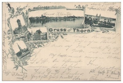 S7129/ Gruß aus Thorn Westpreußen AK 1897