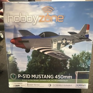 HobbyZone P-51D Mustang 450mm RTF Electric Warbird Hobby Grade HBZ-1251