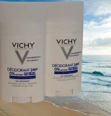 VICHY DEODORANT 24H  DRY TOUCH SENSITIVE 40 ML SEALED LOT OF 2 PIECES