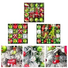 Christmas Ball Ornaments Set Christmas Tree Decor for Festivals Holiday