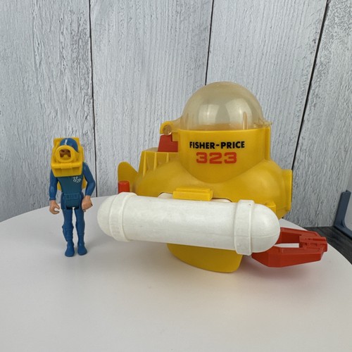 Vtg Fisher-Price Adventure People Aero Marine Search and Rescue Submarine #323 - Picture 3 of 11
