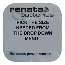 Genuine RENATA Silver Oxide Watch Battery 1.55v Swiss Made -ALL SIZE SHOWCASE!