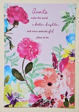 Happy Mother's Day /Aunt / Greeting Card Large Format  Envelope 8x5,5" 