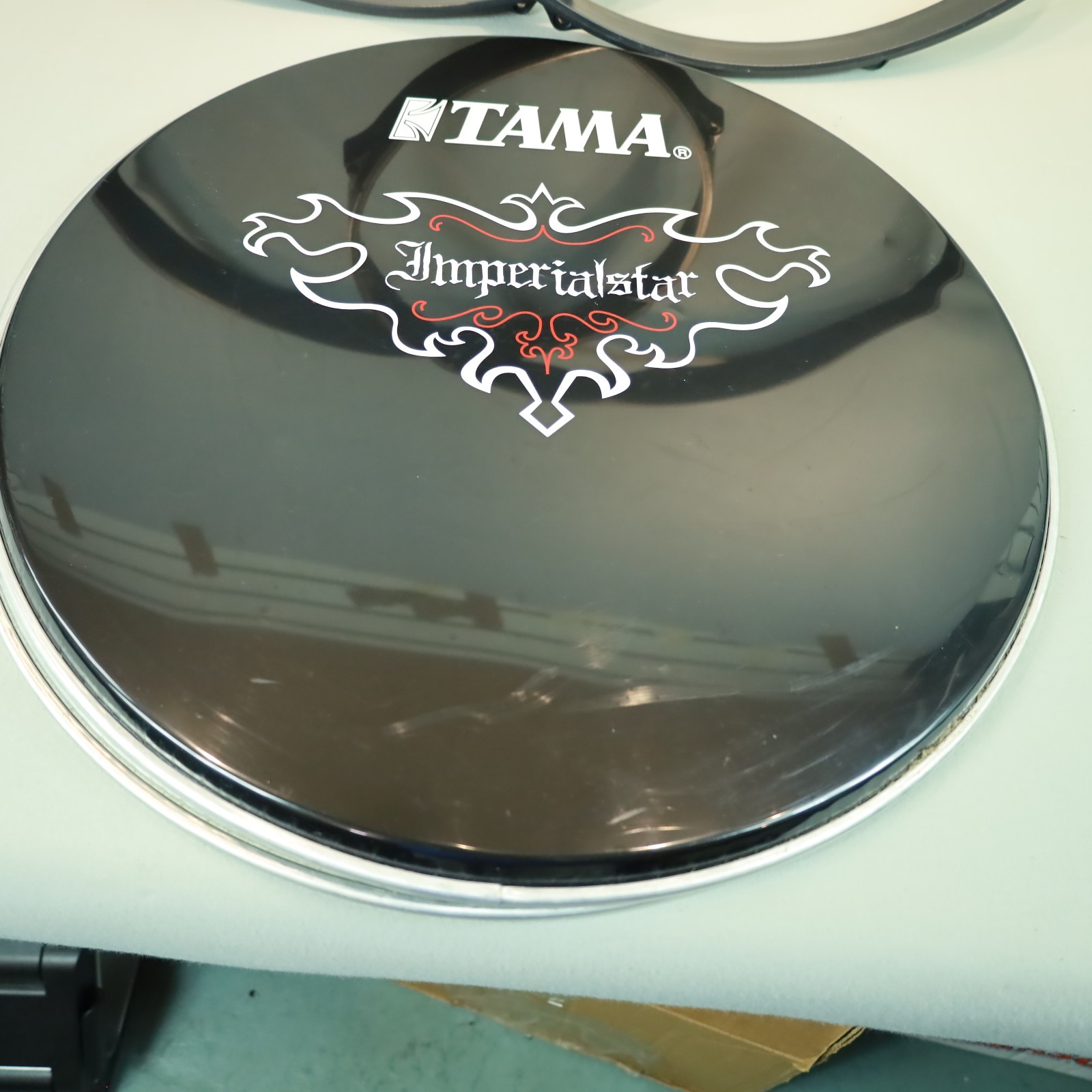 Set of 22" Tama Accu-tune Bass Drum Hoops w TAMA Drum Heads & rods Accutune