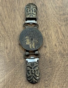 Vintage Replica French Coin Garment Clip Republique Francaise 
