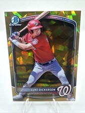 2025 Bowman Draft Sapphire - Luke Dickerson #BDC-61 Gold Refractor /50 Nationals