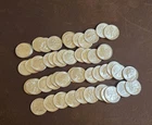 Lot Of 50 BU Silver Roosevelt Dimes 90% $5 Face Value Mixed Dates Full Roll -R1